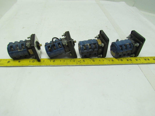 KrausNaimer C11 A048 Ammeter Switchs Switches No Knobs 2 w/o Faceplates Lot of 4