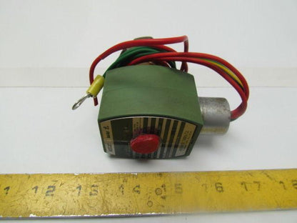 ASCO RED HAT 8320G188 Solenoid Valve 1/4"NPT 45PSI Air Bas Water 3port