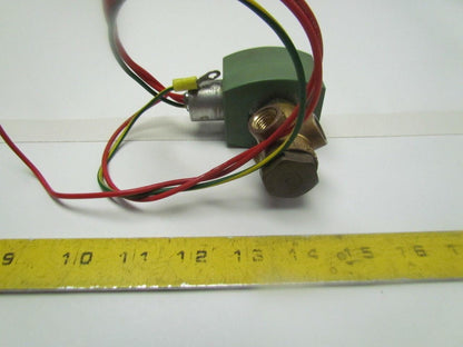 ASCO RED HAT 8320G188 Solenoid Valve 1/4"NPT 45PSI Air Bas Water 3port