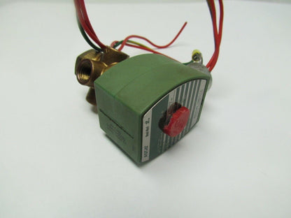 ASCO RED HAT 8320G188 Solenoid Valve 1/4"NPT 45PSI Air Bas Water 3port