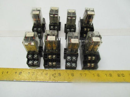 Allen-Bradley 700-HF32A1 10Amp 120/240 Cube Relay w/700HN116 bases Lot of 8