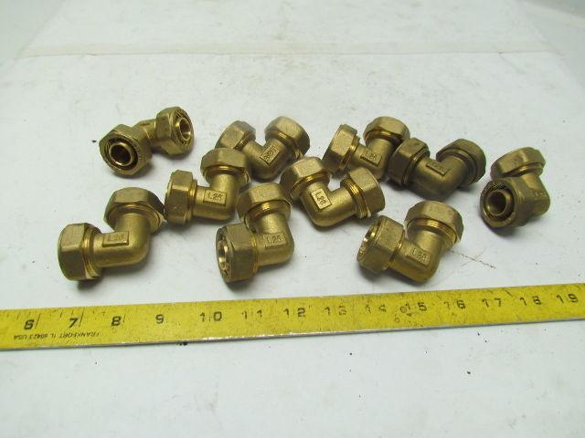 NANSEN 3/4" 90° tube Fitting Brass Compression L26 Unused
