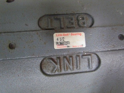Link-Belt 4-1/2" PLB6872FR Pillow block housing4-1/2"bore 2100rpm max