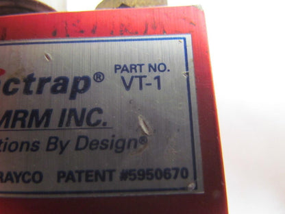 Piab Vactrap VT-1 Vacuum Gripper Suction Cup Assy 3"Cup Pneumatic Check Valve