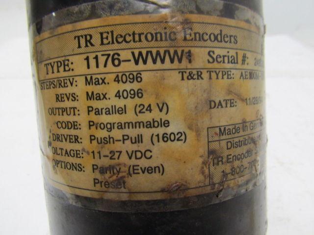 TR Electronic 1176-WWW1 AE100M-UNI Absolute Encoder 1/2" Dia Shaft 11-27VDC