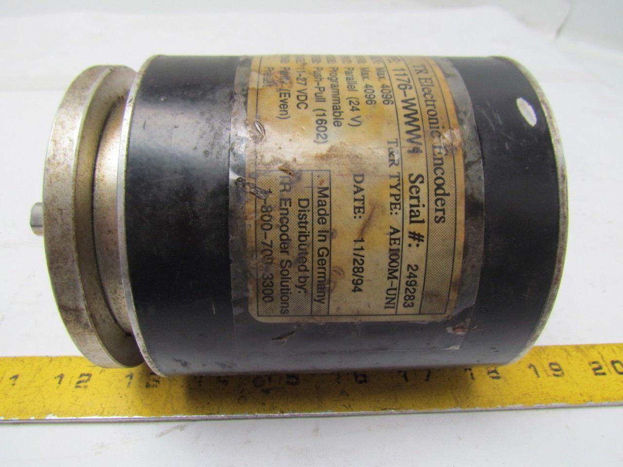 TR Electronic 1176-WWW1 AE100M-UNI Absolute Encoder 1/2" Dia Shaft 11-27VDC