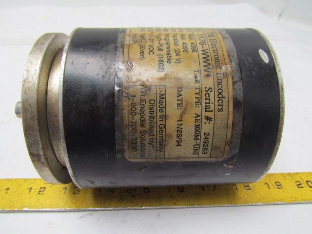 TR Electronic 1176-WWW1 AE100M-UNI Absolute Encoder 1/2" Dia Shaft 11-27VDC