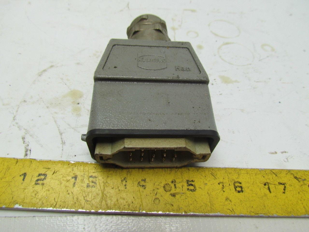 Harting O9200100440 Han 10A Top Entry Single Lever Hood Lot of 6