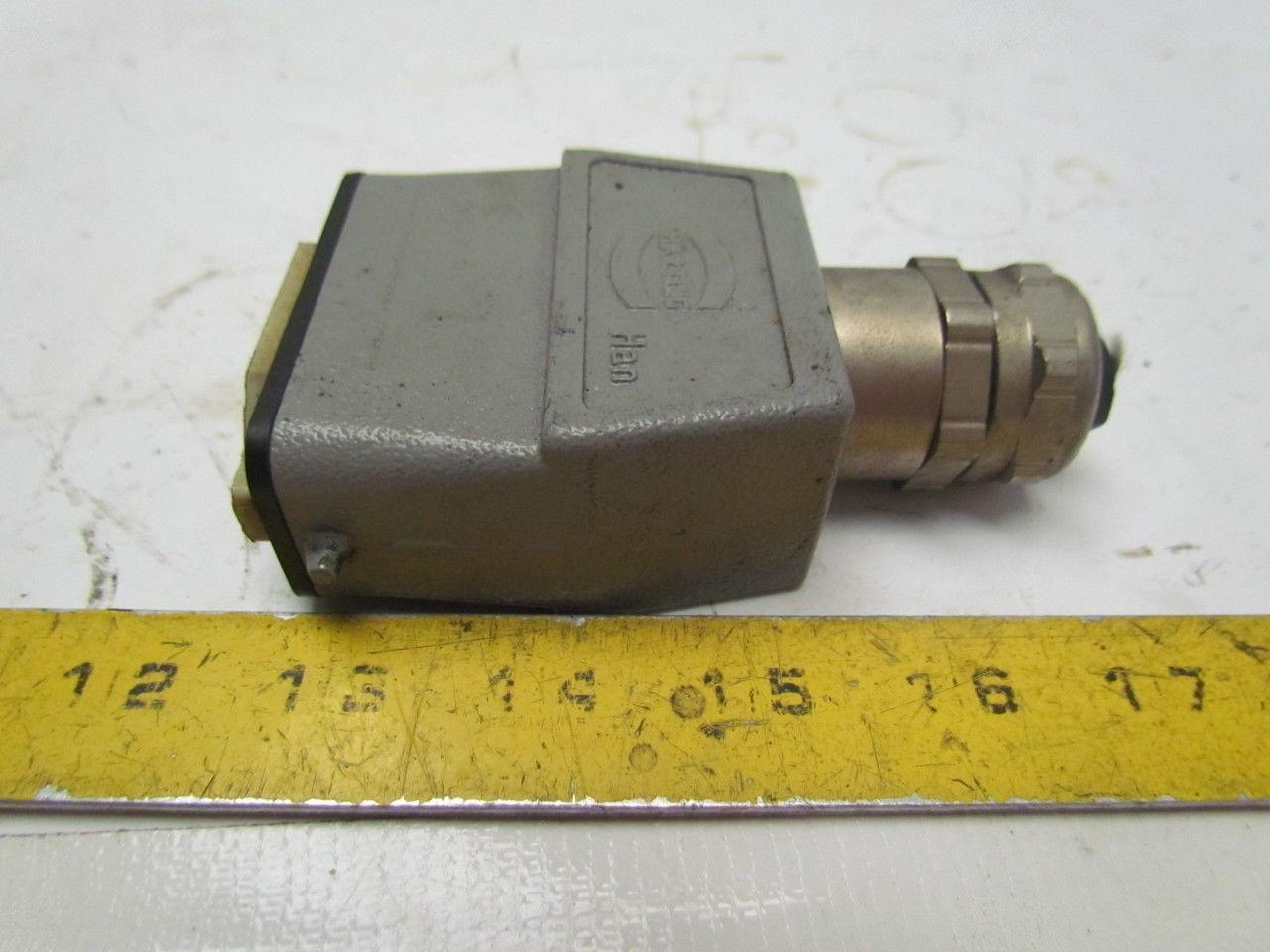 Harting O9200100440 Han 10A Top Entry Single Lever Hood Lot of 6