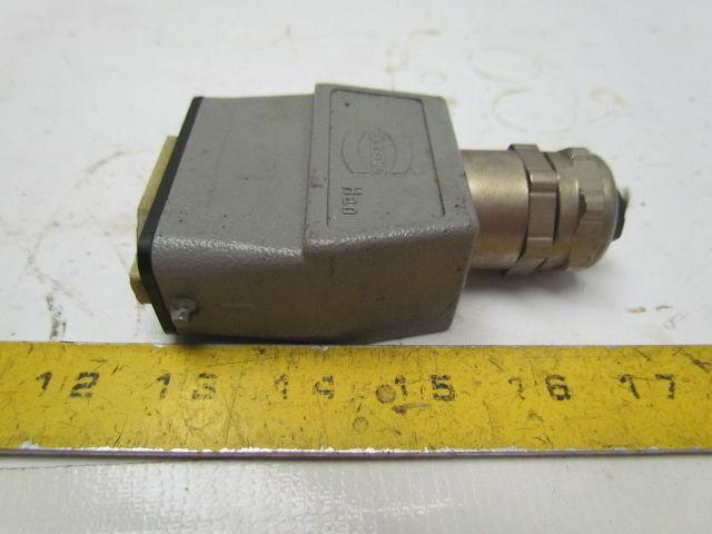 Harting O9200100440 Han 10A Top Entry Single Lever Hood Lot of 6