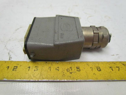 Harting O9200100440 Han 10A Top Entry Single Lever Hood Lot of 6
