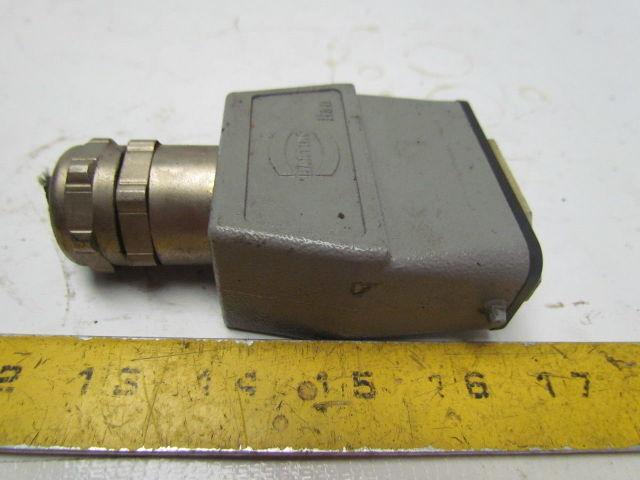 Harting O9200100440 Han 10A Top Entry Single Lever Hood Lot of 6