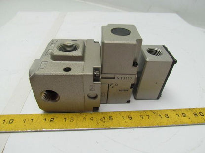 SMC VP3145-043TA Pneumatic Solenoid Valve 3-Port 1/2"npt 110V