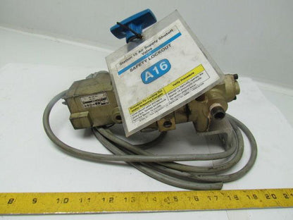 Ross 2773B3075 Pneumatic Solenoid Valve w/Lockout Shuttoff 3/8"NPT