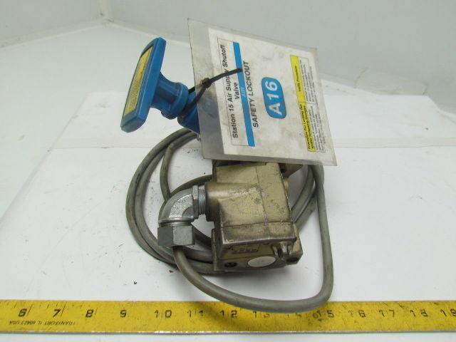 Ross 2773B3075 Pneumatic Solenoid Valve w/Lockout Shuttoff 3/8"NPT