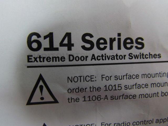 MS SEDCO 614-NSS Extreme Door Switch 1-11/16x4-1/2" Pressure Sensitive Button
