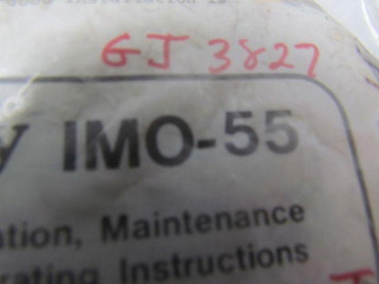 Jamesbury IMO-55 Ball Valve Repair Kit w/Instructions