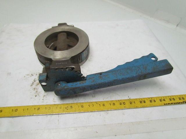 Rockwell MCcAnnalok 432L150S6TS6 4" Stainless Steel Butterfly Valve W/Lever-Lock
