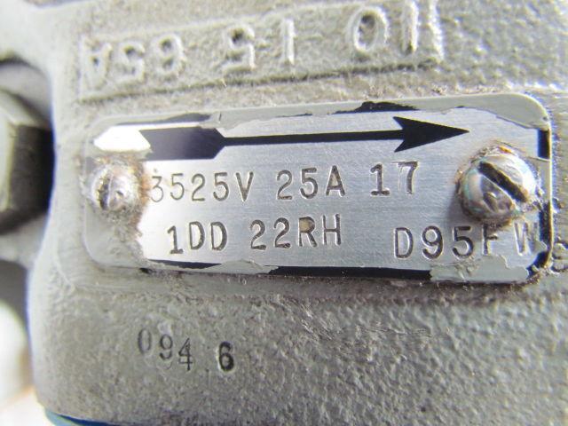 Vickers 3525V25A17-1DD22RH-D95FW Hydraulic Double Vane Pump Right Hand CW