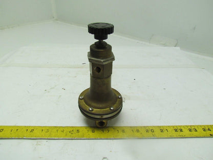 ITT Conoflow H20VT 0 30 Brass Pneumatic Air Regulator 1/4"npt
