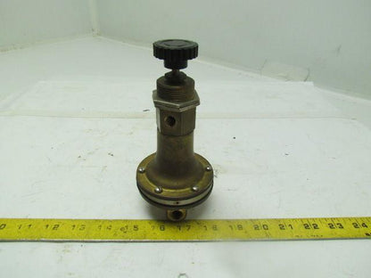 ITT Conoflow H20VT 0 30 Brass Pneumatic Air Regulator 1/4"npt