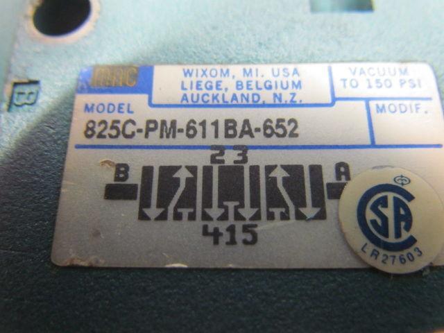 MAC 825C-PM-611BA652 Ser 800 Open Center Dual 24VCoil Control Valve