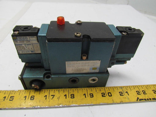 MAC 82A-DA-BKA-TH-DAAP-11DA-9 Double 120V Solenoid Control Valve w/Base 1/4" NPS