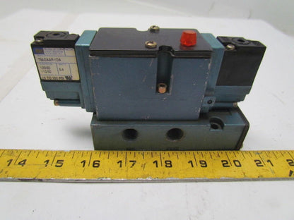 MAC 82A-DA-BKA-TH-DAAP-11DA-9 Double 120V Solenoid Control Valve w/Base 1/4" NPS