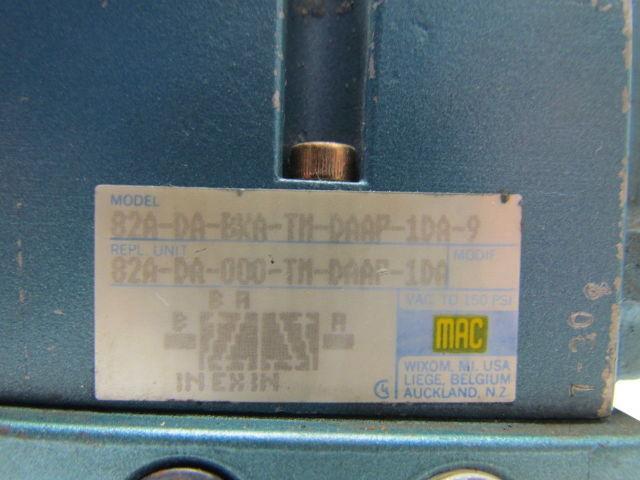 MAC 82A-DA-BKA-TH-DAAP-11DA-9 Double 120V Solenoid Control Valve w/Base 1/4" NPS