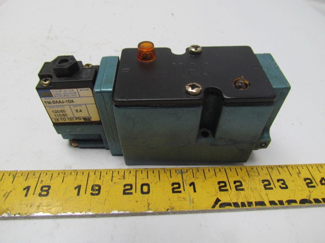 MAC 82A-BC-BKA-TM-DAAP-1DA Single Coil Pneumatic Directional Control Valve
