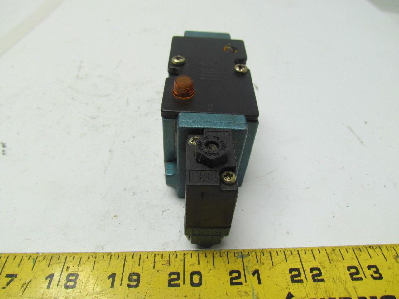MAC 82A-BC-BKA-TM-DAAP-1DA Single Coil Pneumatic Directional Control Valve
