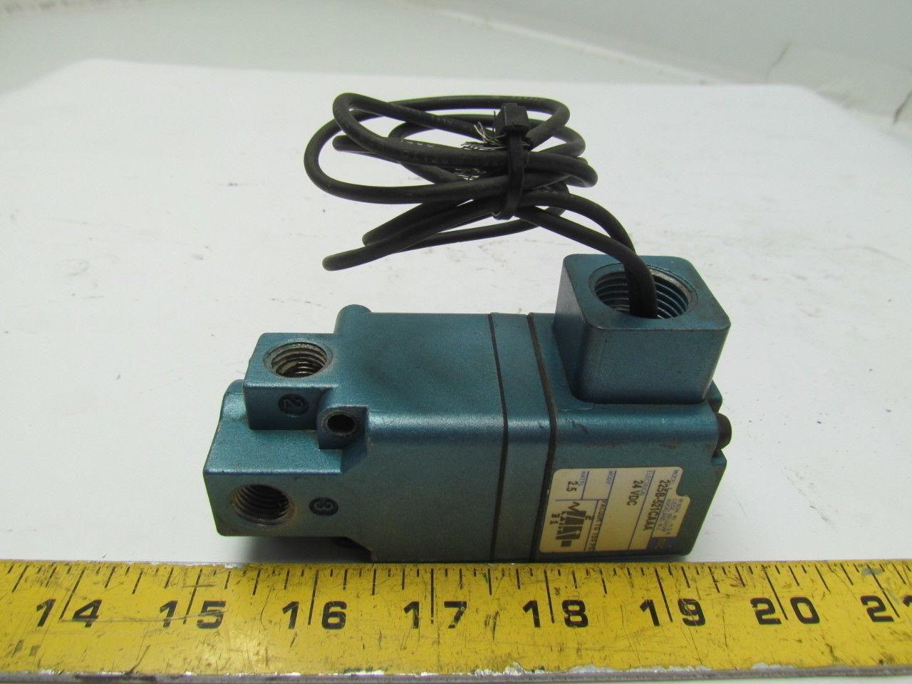 MAC 225B-521CAAA Series 200 Pneumatic Solenoid Universal Valve 24VDC Coil