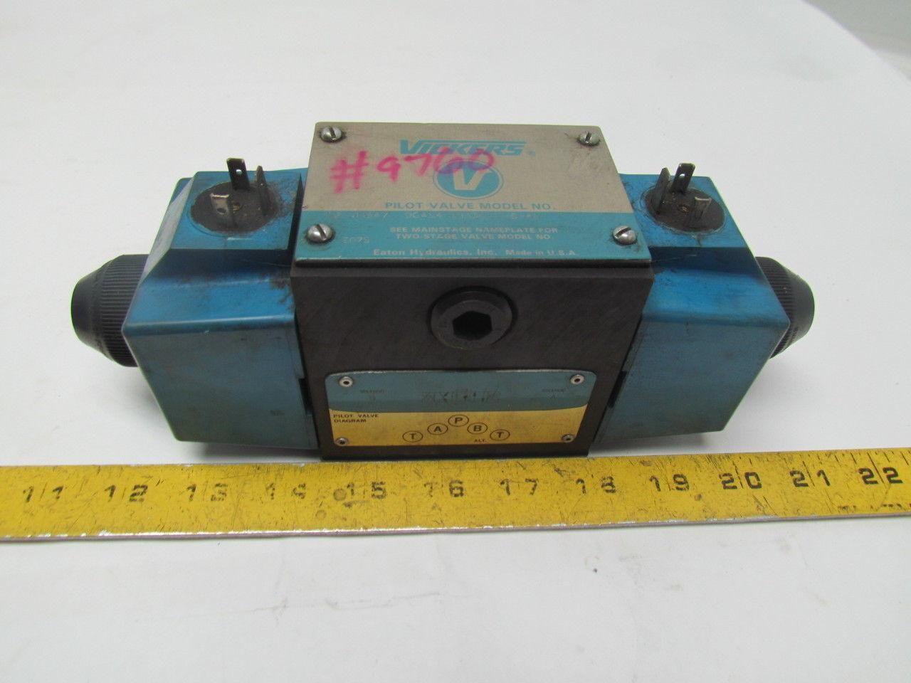 Eaton Vickers DG4S4-0133C-U-B-60 Directional Hydraulic Control Valve 110/120V
