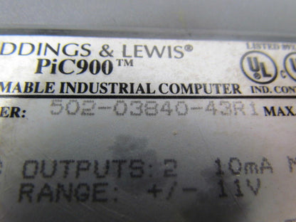 Giddings & Lewis 502-03840-43R1 PIC900 Programmable Industrial Servo Encoder