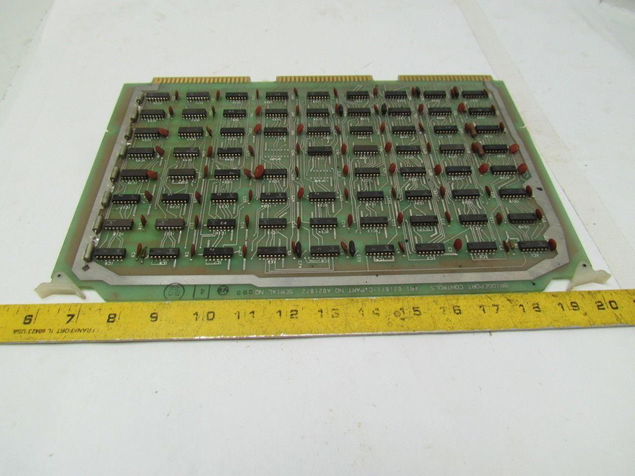 Bridgeport Controls ARI 021871-C A021872 PC Circuit Board CNC Mill