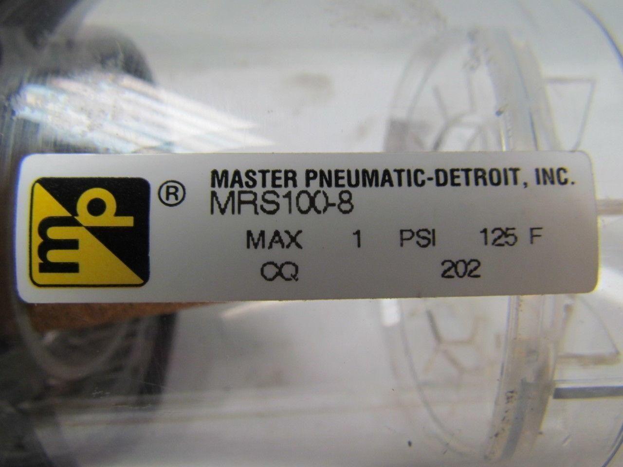 Master Pneumatic MRS 100-8 Exhaust air reclassifier filter silencernew takeoff