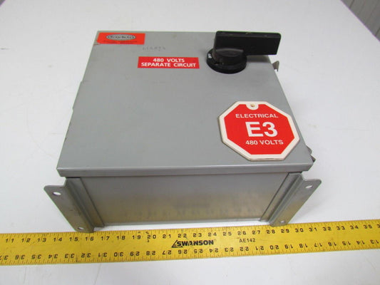 DayKin GPFS-09 Transformer Disc. Total VA 250 Primaryvolts 480 Primary amps .52