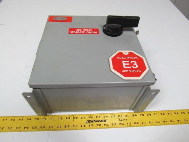 DayKin GPFS-09 Transformer Disc. Total VA 250 Primaryvolts 480 Primary amps .52