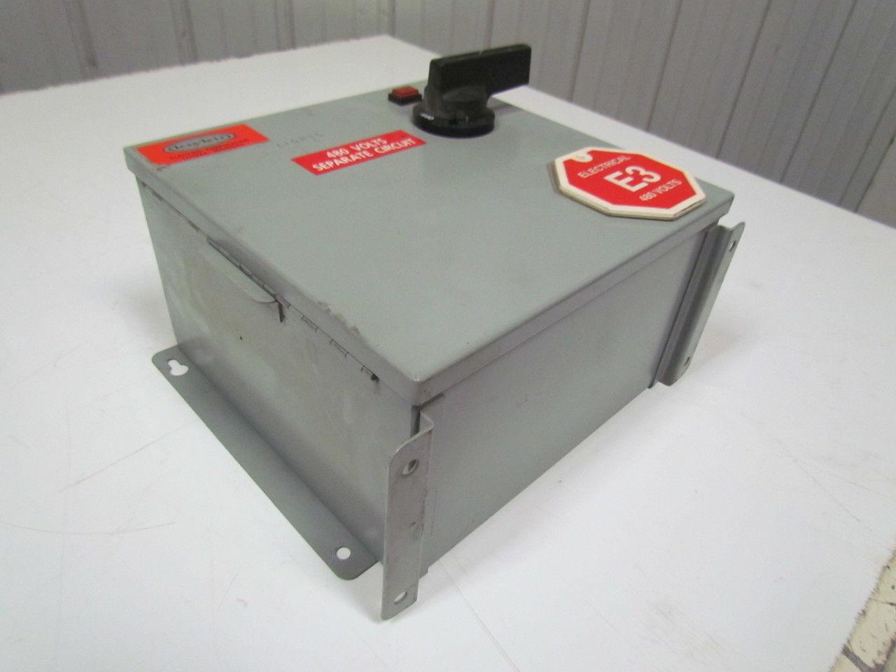 DayKin GPFS-09 Transformer Disc. Total VA 250 Primaryvolts 480 Primary amps .52