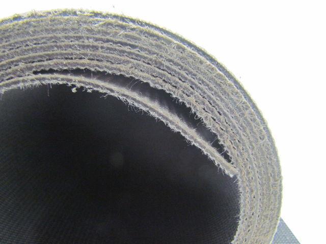1 Ply Black Slip Top Nylon Backed Conveyor Belt 30"Wide 9Ft Long 0.075" Thick