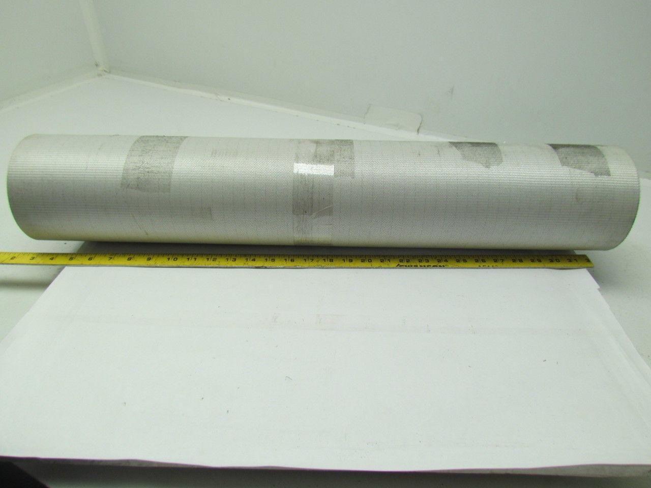 1 Ply Black Slip Top Nylon Backed Conveyor Belt 30" Wide 14Ft Long 0.075" Thick