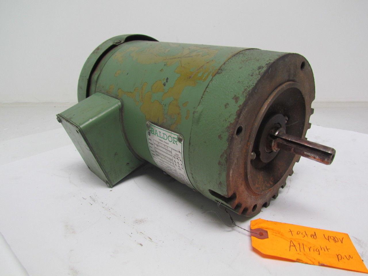 Baldor VMM3157 2HP 3PH Electric Motor 1725RPM 208/220/440V