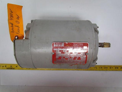 Lincoln Elec. 2J8227 Electric Motor 3/4HP 1750 RPM 220-460V