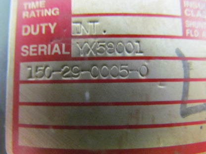 Peerless-Winsmith 150-29-0005-0 24VDC Electric Drive Motor Off Demag DT60 3.5HP