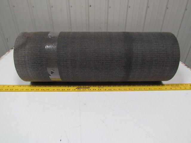 Black PVC Chevron Top Friction Surface Conveyor Belt 28" Wide 13Ft Long