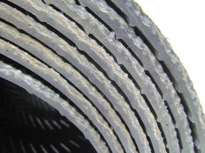 Black PVC Chevron Top Friction Surface Conveyor Belt 28" Wide 13Ft Long