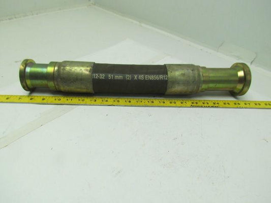 Parker 772-32-EN856/R12 2"ID No Skive Hydraulic Hose 19-1/2"OAL 2.63"OD