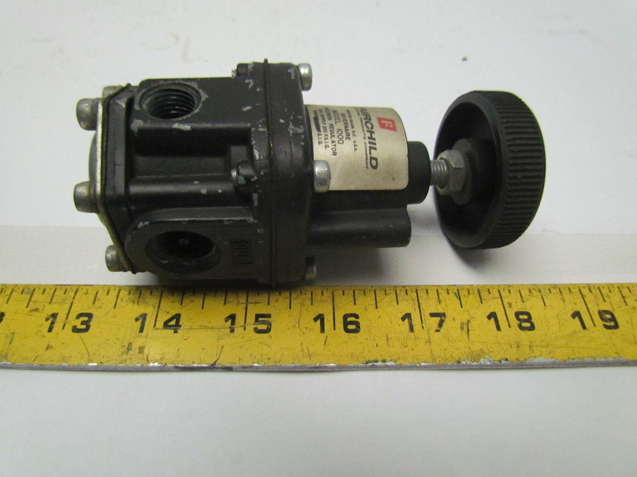 Fairchild 1000 Governaire Pneumatic Air Pressure Regulator 3/8npt Precision