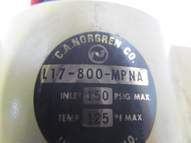 Norgren L17-800-MPNA Pneumatic Air Lubricator 1"npt