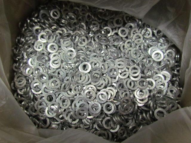 3/8" zinc plated split ring washer 1 lot of aprox 7500 pcs bulk pack